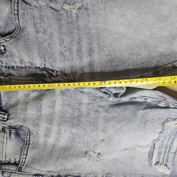 AMERICAN EAGLE Jeans Mens Distressed AirFlex 360 Skinny US 34x30 Light Wash Blue - Picture 5 of 8